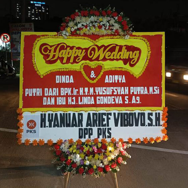 bungapapan rivalflorist (16) Bunga Papan happy wedding