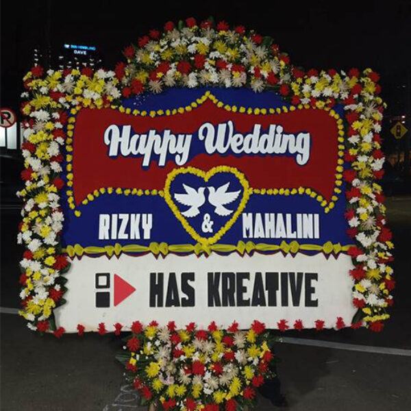 bungapapan rivalflorist (17) Bunga Papan Happy Wedding